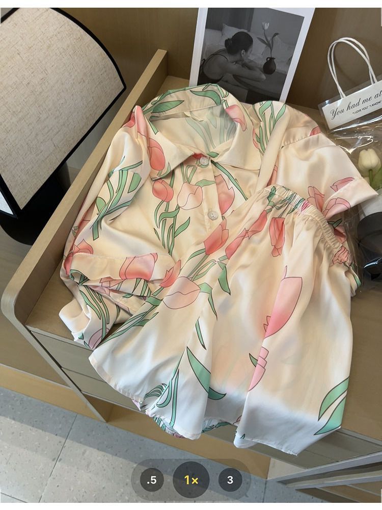 Women Silk Satin Sweet Pajamas - Summer Clothing Women Over 50 recension och pris