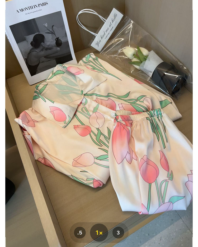 Women Silk Satin Sweet Pajamas - Summer Clothing Women Over 50 recension och pris