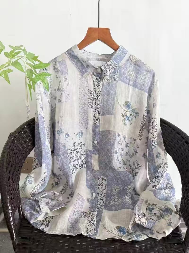 100% Ramie linen shirts and bl - Vintage Summer Clothing Brand recension och pris