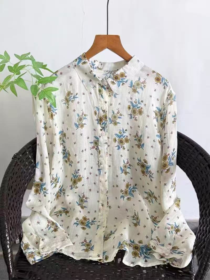 100% Ramie linen shirts and bl - Vintage Summer Clothing Brand recension och pris