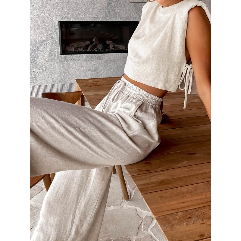 Fashion Cotton and Linen Suit  - Summer Linen Clothing For Women recension och pris