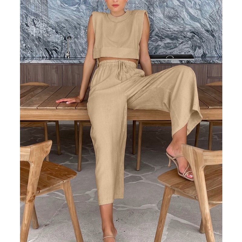 Fashion Cotton and Linen Suit  - Summer Linen Clothing For Women recension och pris