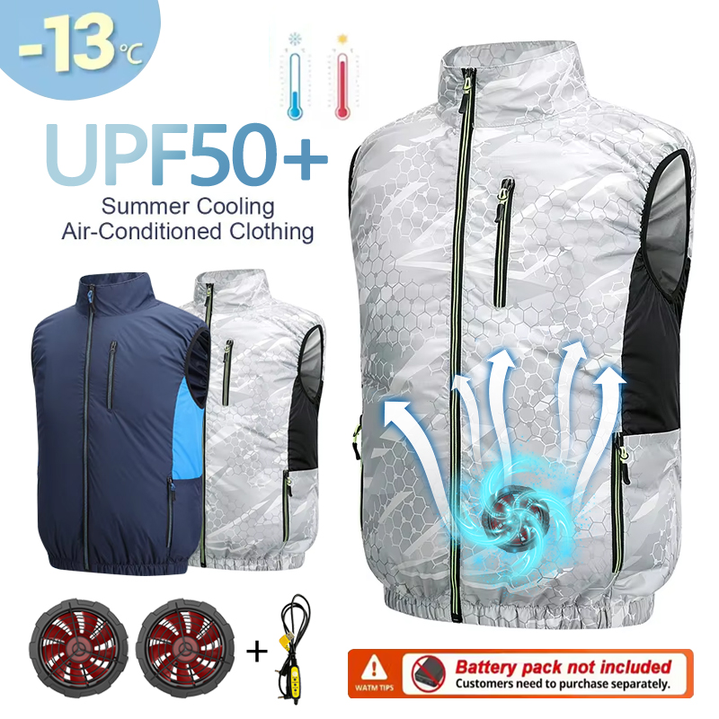 Fan Vest, Fan Jacket for Men a - Yours Clothing Summer Jackets recension och pris
