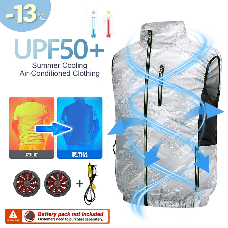 Fan Vest, Fan Jacket for Men a - Yours Clothing Summer Jackets recension och pris