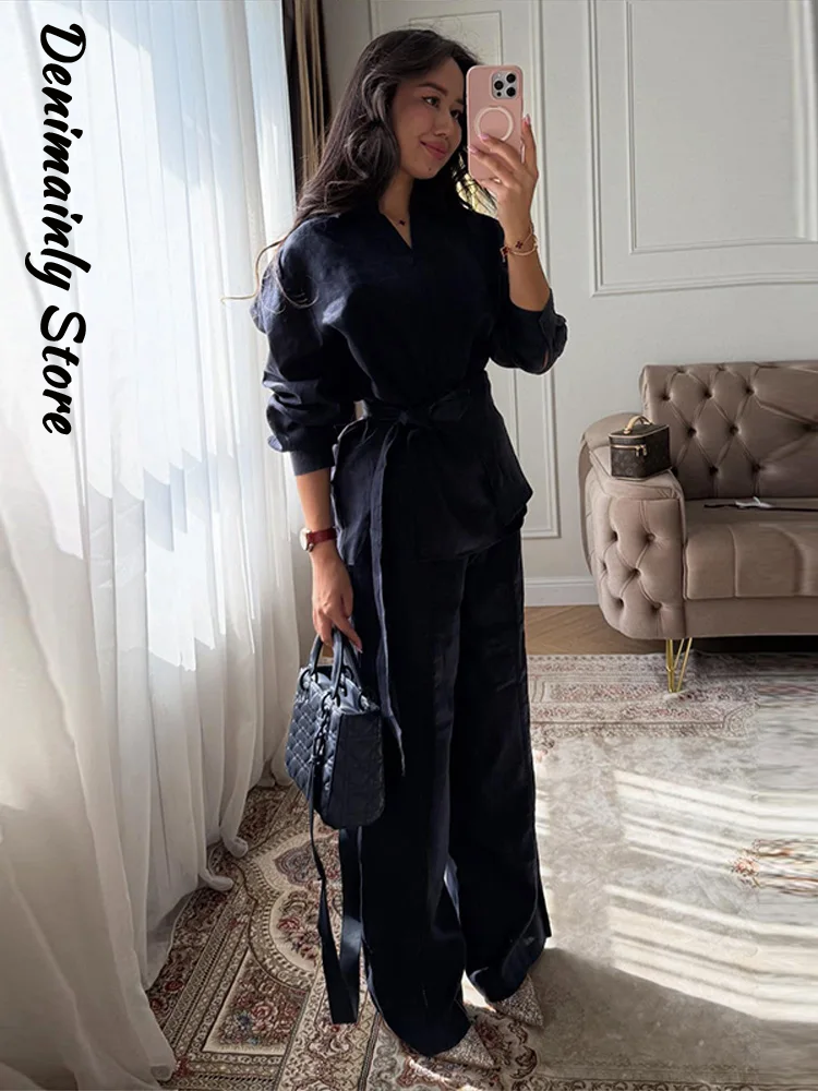 Casual Women's Linen Pants Set - Summer Linen Clothing For Women recension och pris