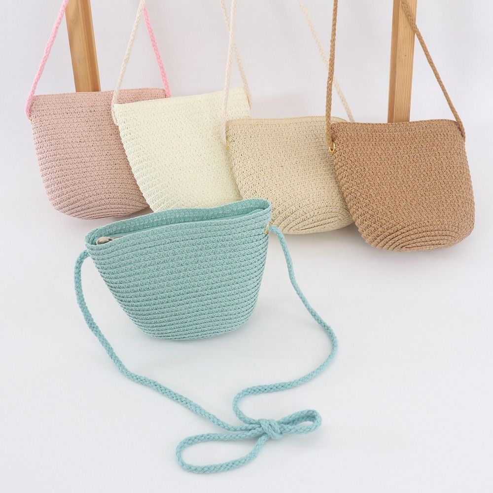 Summer Children Girls Shoulder - Beach Bag Straw recension och pris