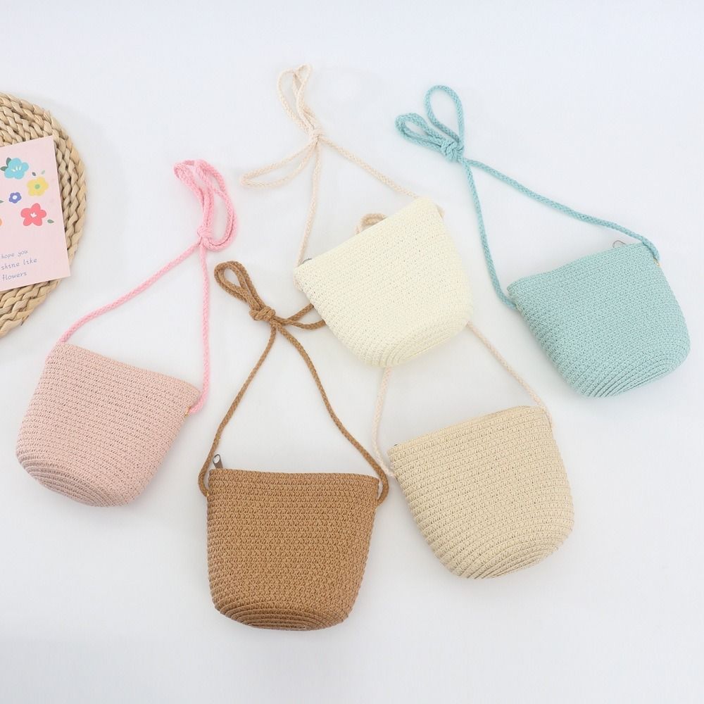 Summer Children Girls Shoulder - Beach Bag Straw recension och pris