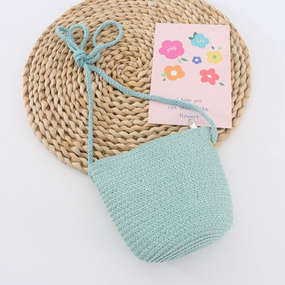 Summer Children Girls Shoulder - Beach Bag Straw recension och pris