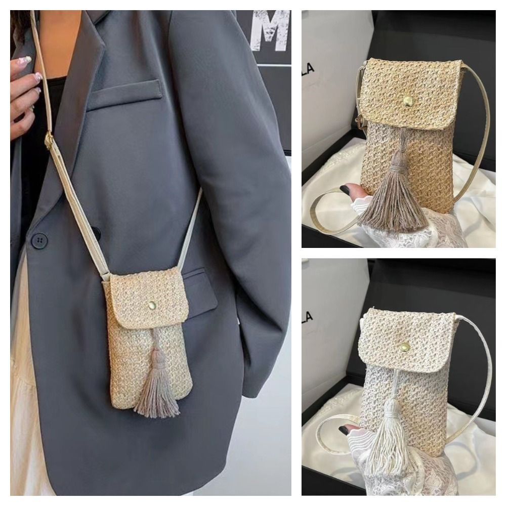 Fashion Weaving Straw Woven Ha - Beach Bag Straw recension och pris