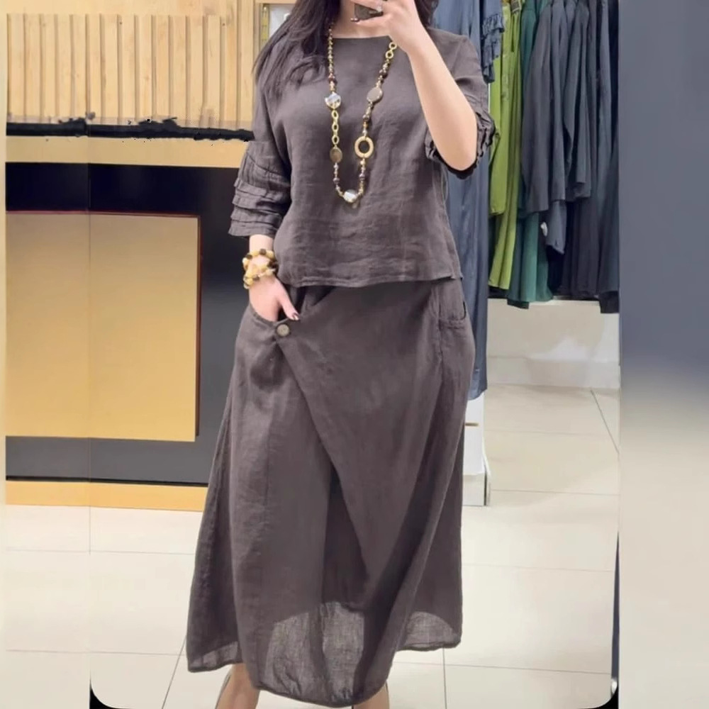 Women's Cotton Linen Skirts Se - Summer Linen Clothing For Women recension och pris