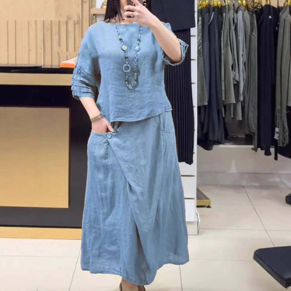 Women's Cotton Linen Skirts Se - Summer Linen Clothing For Women recension och pris